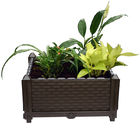 40 * 40 * 22 cm plastikowe pudełko do uprawy roślin, łóżka ogrodowe DIY sadzarka do warzyw / kwiatów / ziół na podwórku, naturalne