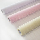 Terylenowy papier pakowy w paski, przezroczysty, w rolkach o szerokości 0,5 lub 0,75 m